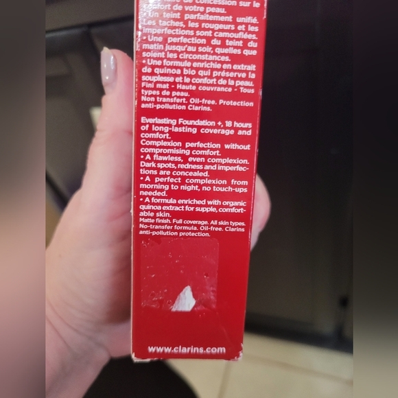 Clarins Everlasting Matte Foundation Full Coverage #114 Cappuccino 30ml / 1.1 oz - Picture 4 of 6